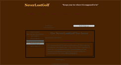Desktop Screenshot of neverlostgolf.com